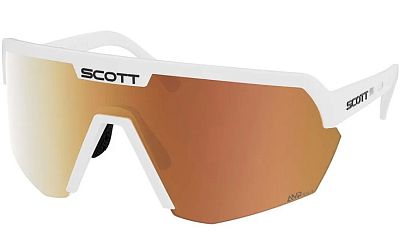 Превью  Велоочки SCOTT Sport Shield LS White Matt, Линзы: AMP Gold Chrome (289233-0196374)